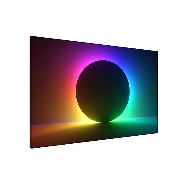 Magnettafel Colourful Neon Light With Circle günstig online kaufen