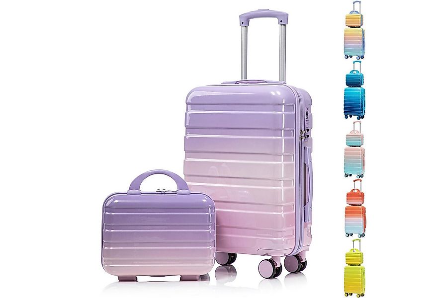 LVHOM Hartschalen-Trolley Handgepäck-Trolley & Koffer Set, 14"/20"/24"/28", günstig online kaufen