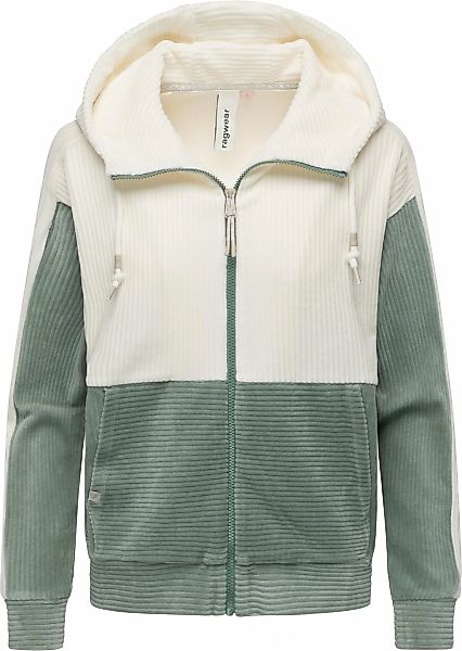 Ragwear Sweatjacke "Colbien Cordy", Gemütliche Damen Freizeitjacke aus kusc günstig online kaufen