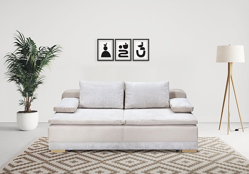 INOSIGN Schlafsofa Ben, mit Boxspringaufbau, Bettfunktion günstig online kaufen