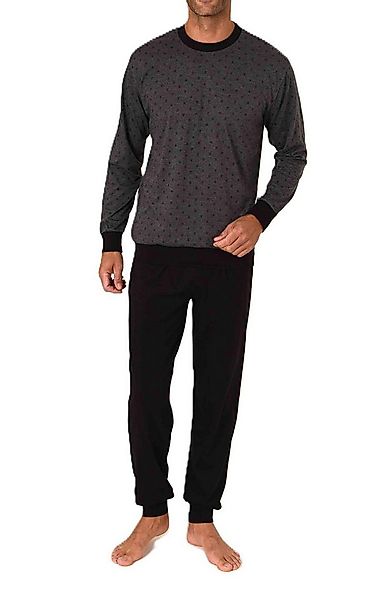 Normann Pyjama Normann Herren Schlafanzug langarm mit Bündchen in eleganter günstig online kaufen