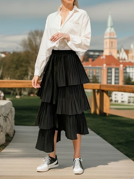 DEBAIJIA Midirock Damen Frühling Sommer Elegant günstig online kaufen