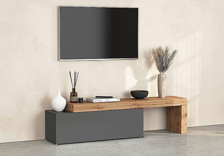 OTTO home Lowboard Chronos TV-Board, T-Schrank (1 St., Breite verstellbar v günstig online kaufen