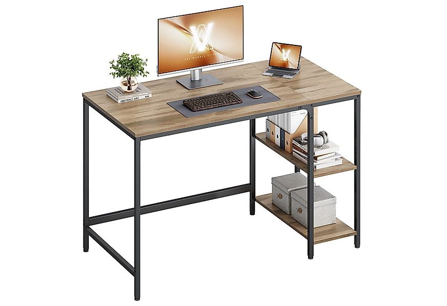 VASAGLE Schreibtisch Computertisch, Tisch, Bürotisch, 100/120/140cm, mit 2 günstig online kaufen