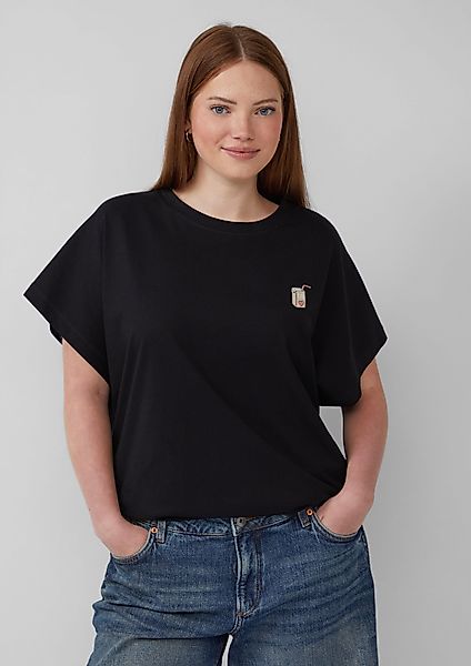 QS Kurzarmshirt T-Shirt im Loose Fit günstig online kaufen