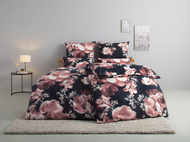 Home affaire Bettwäsche "MELINA" 2 tlg. florale Bettwäsche mit Reißverschlu günstig online kaufen