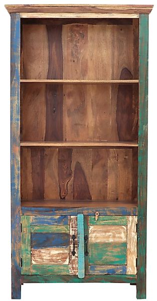 Indischesmoebelhausde Bücherregal Bücherregal Retro 90x180x35 aus günstig online kaufen