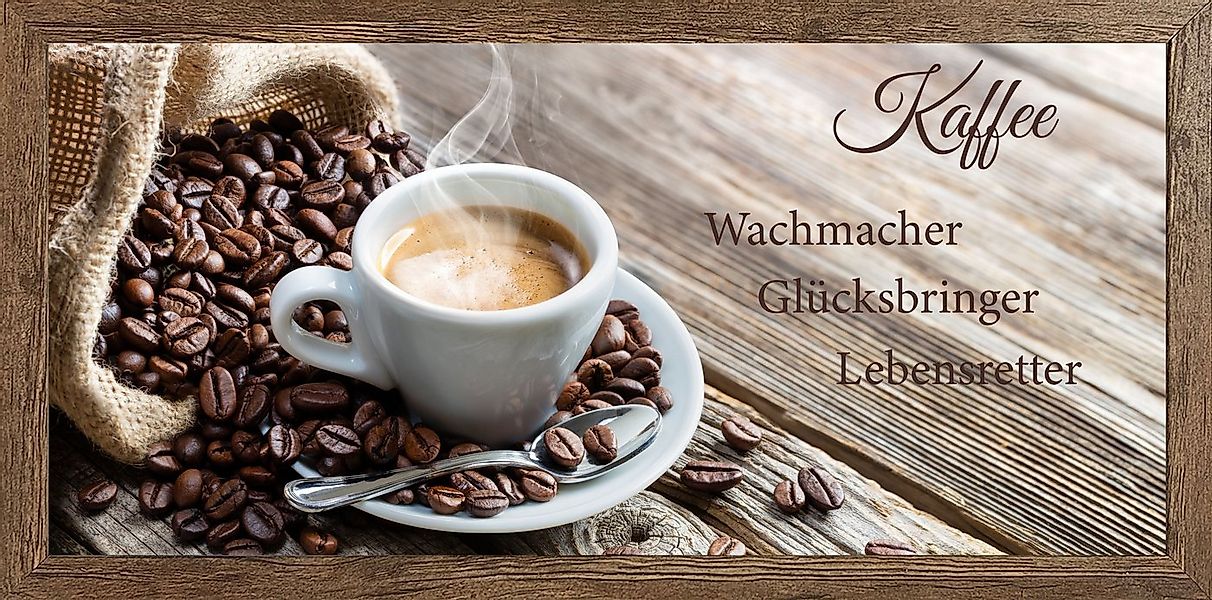 Bönninghoff Bild mit Rahmen, Essen, Getränke, Kaffee, Kaffee Bilder, Küche, günstig online kaufen