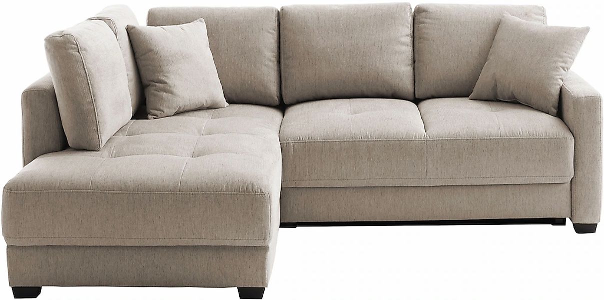 Mr. Couch Ecksofa "Pierre, L-Form mit BoxSpring" Mit Boxpring-Taschenfederk günstig online kaufen