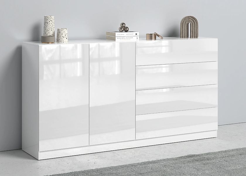 borchardt Möbel Sideboard "Vaasa, Kommode mit 2 Türen und 4 Schubkästen auf günstig online kaufen