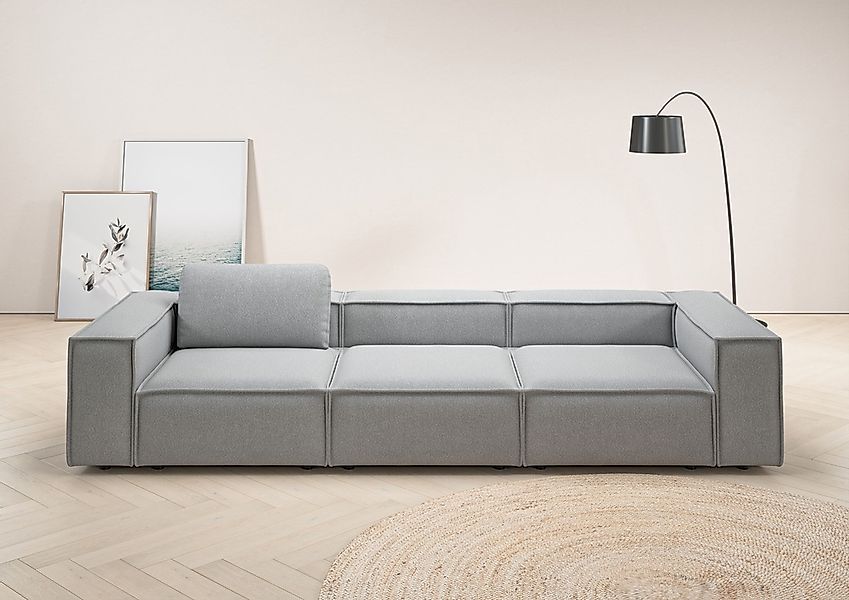 Home affaire 3,5-Sitzer "Watertown, modernes Big-Sofa XXL, 336 cm Breite, a günstig online kaufen