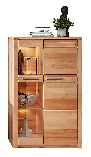 Innostyle Stauraumvitrine 2 Türen, mit LED, FSC, Kernbuche teilmassiv - 85x günstig online kaufen