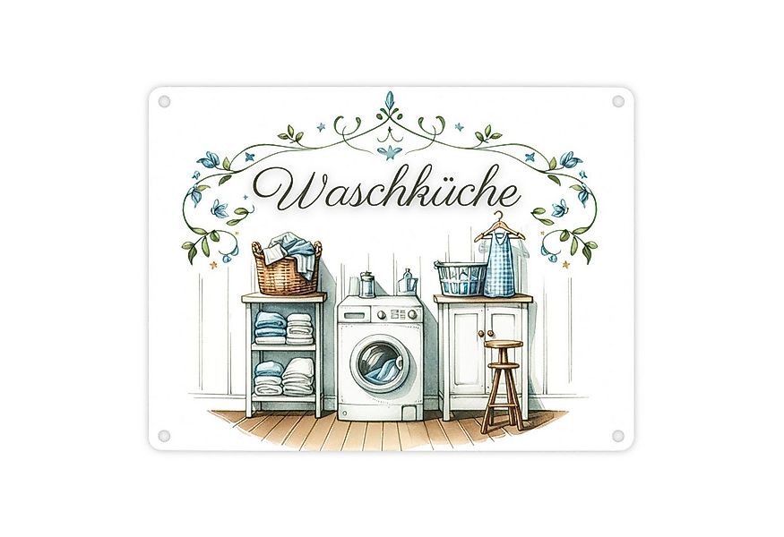 speecheese Metallschild Waschküche Metallschild in 15x20 cm günstig online kaufen