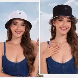 Coonoor Fischerhut Beidseitigem Bucket Hat Smile günstig online kaufen