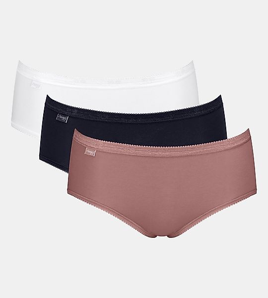 sloggi Midislip "Basic+", (3er Pack), Baumwollmix, klassischer Stil, mittel günstig online kaufen