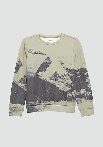 s.Oliver Sweatshirt Sweatshirt Sweatshirt mit All-over-Print günstig online kaufen