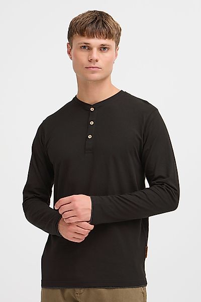 Indicode Rundhalsshirt IDGifford Longsleeve mit Knopfleiste günstig online kaufen