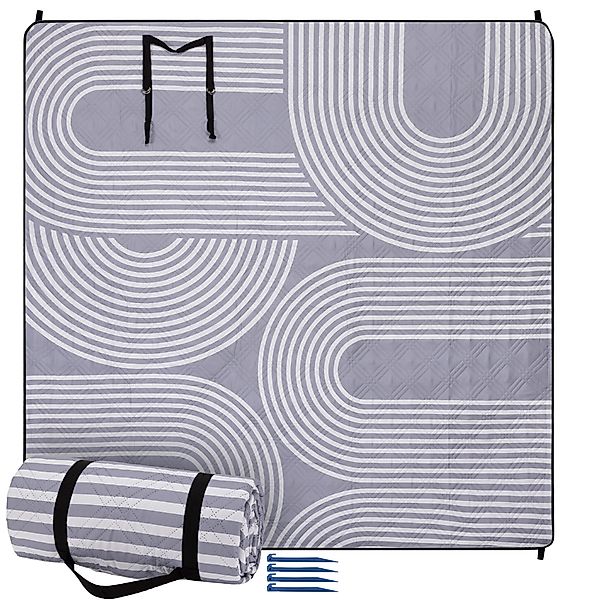 JEMIDI Outdoorteppich Picknickdecke 200x200 - Picknickdecke günstig online kaufen