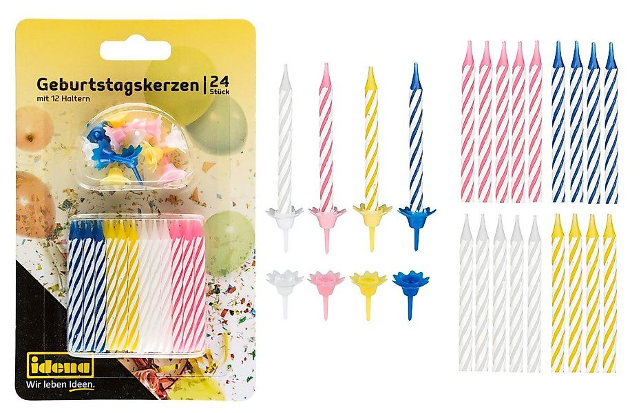 Idena Geburtstagskerze Idena 408210 - Geburtstagskerzen günstig online kaufen
