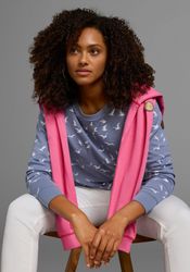 KangaROOS Sweatshirt Langarm, figurumspielender Schnitt, bedruckt, günstig online kaufen