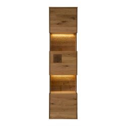 Hängevitrine Wildeiche geölt aus Massivholz 43 cm breit günstig online kaufen