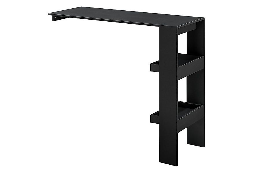 en.casa Bartisch, Bromölla Stehtisch 120x45x106cm Schwarz günstig online kaufen