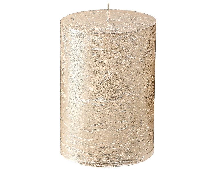 Viana Stumpenkerze Stumpenkerzen Platin Metallic 70x100mm 4er Set - Elegant günstig online kaufen