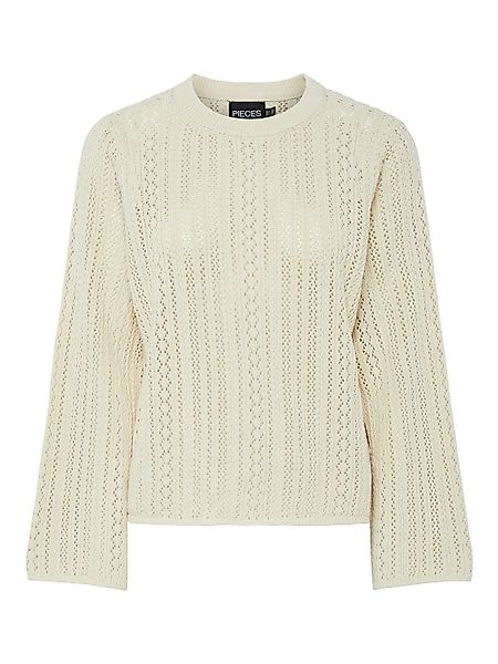 pieces Rundhalspullover PCNUKA LS O-NECK KNIT günstig online kaufen