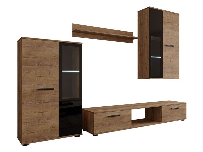 MIRJAN24 Wohnwand Salsa, (4er-Set, Hängevitrine, Wandregal, günstig online kaufen