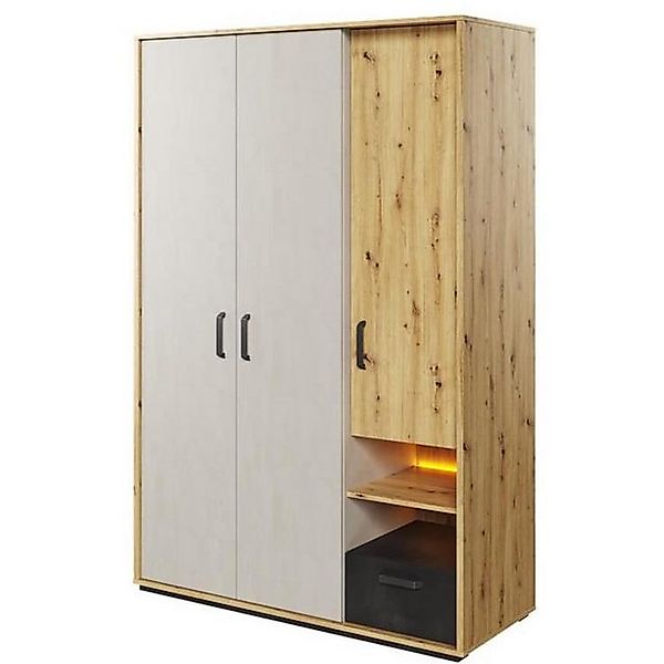 Beautysofa Kleiderschrank Qubic (Schrank, Garderobe, loft / modern Stil, LE günstig online kaufen