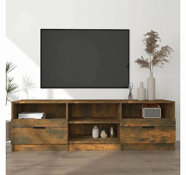 furnicato TV-Schrank Räuchereiche 150x33,5x45 cm Holzwerkstoff günstig online kaufen