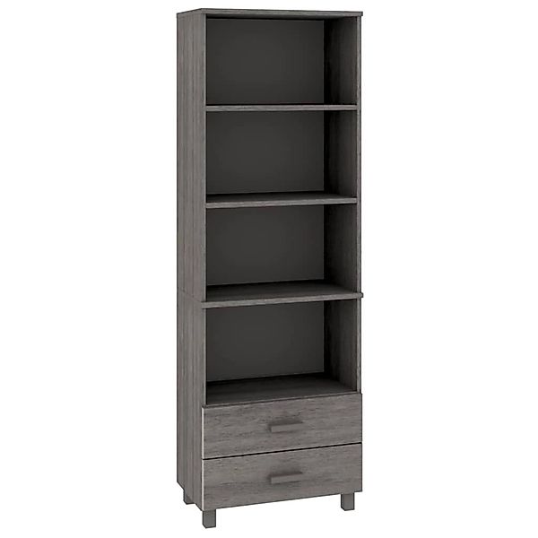 vidaXL Highboard HAMAR Hellgrau 60x35x180 cm Massivholz Kiefer 340491 günstig online kaufen