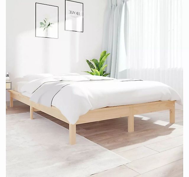 furnicato Bett Massivholzbett 160x200 cm Kiefer günstig online kaufen