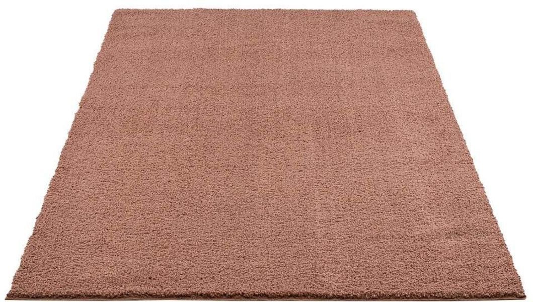 Carpet City Hochflor-Teppich "Plainy" rechteckig 30 mm Höhe Shaggy Polyeste günstig online kaufen
