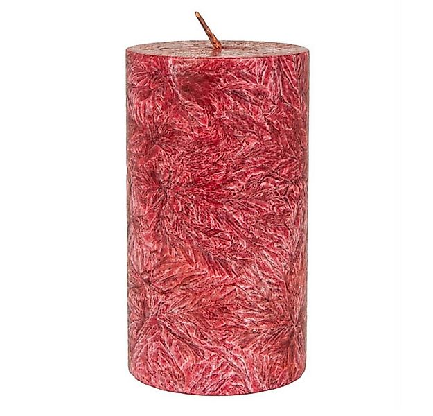 Hahn Kerzenfarm Formkerze Stearin Stumpenkerze - dunkelrot 90x50mm günstig online kaufen