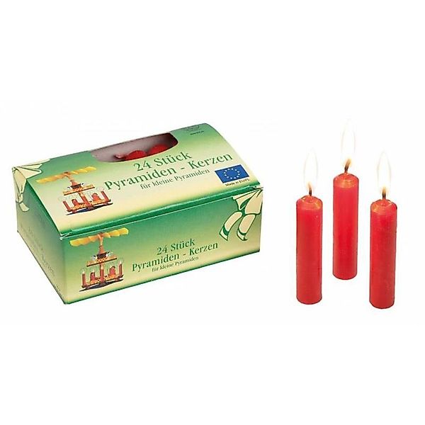 Idena Adventskerze Pyramidenkerze, 24er rot 14 günstig online kaufen