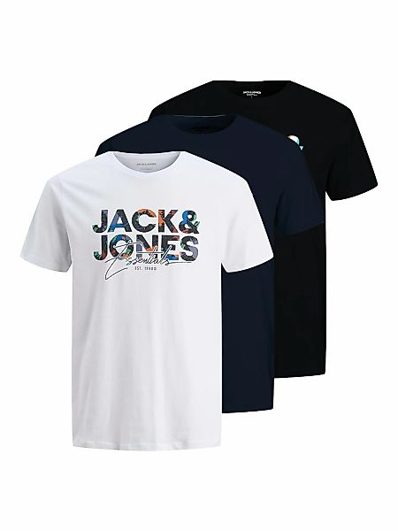 Jack & Jones Kurzarmshirt "JJGEPLAS TEE SS CREW NECK 3PK MP" günstig online kaufen