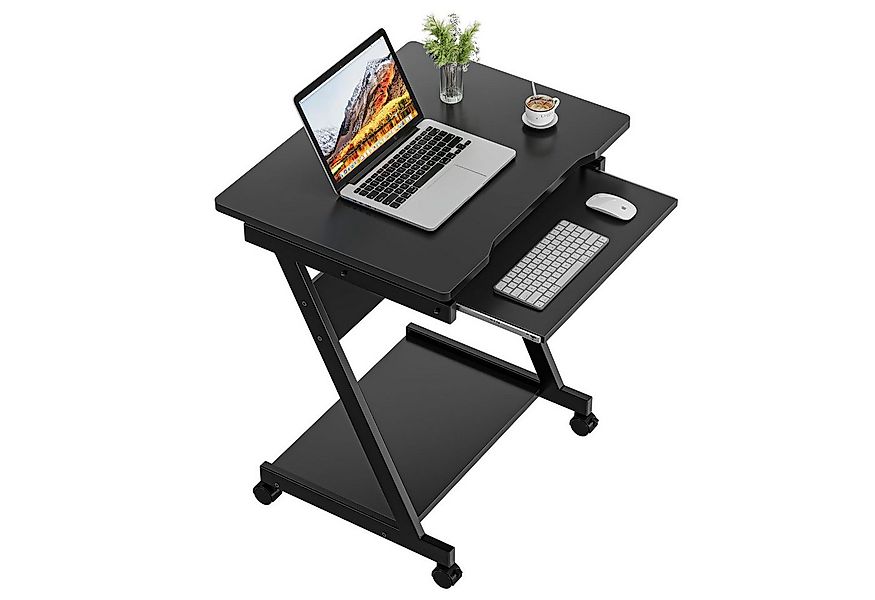 OUNUO Computertisch Schreibtisch Computertisch mit Rollen Laptoptisch Z-för günstig online kaufen