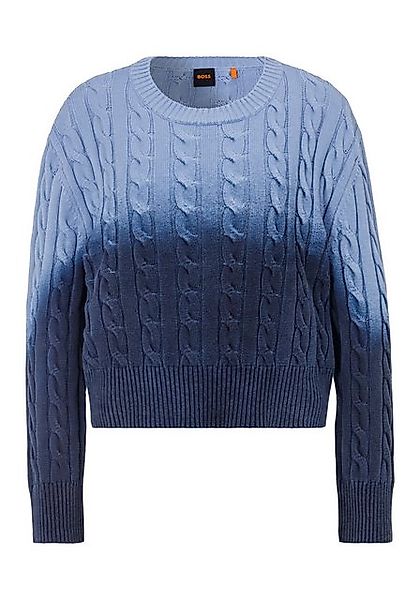 BOSS ORANGE Strickpullover "Fenesis Premium Damenmode", mit Zopfstrickmuste günstig online kaufen