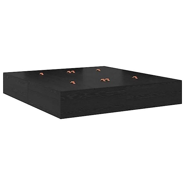 vidaXL Stauraumbett Schwarz Eichen-Optik 200 cm 3335622 günstig online kaufen