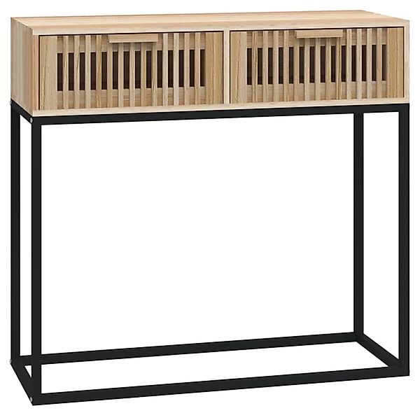 Vidaxl Konsolentisch 80x30x75 Cm Holzwerkstoff Und Eisen günstig online kaufen