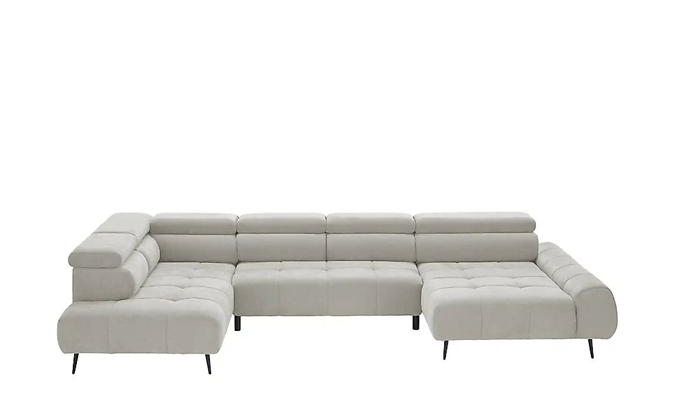 switch Wohnlandschaft  Mavel ¦ grau ¦ Maße (cm): B: 367 H: 93 T: 208.0 Pols günstig online kaufen