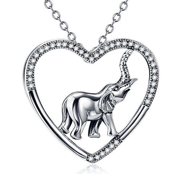 Schmuck-Elfe Kette mit Anhänger Herz Elefant, 925 Silber günstig online kaufen