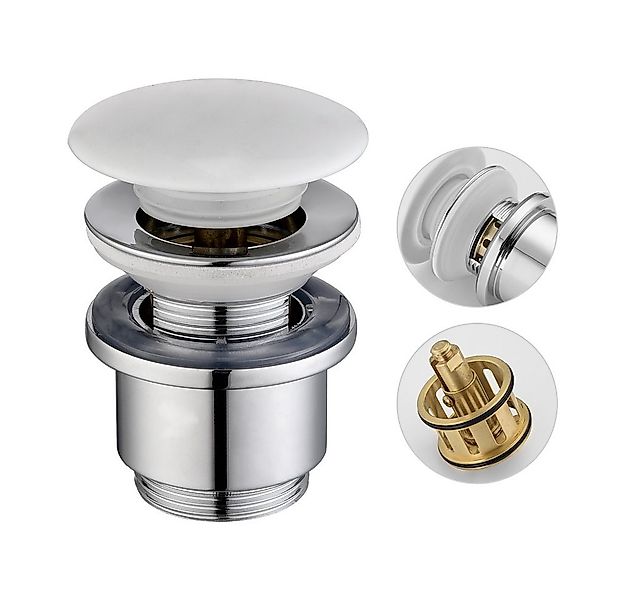 HOMELODY Ablaufgarnitur Keramik Pop-Up Ablaufventil Ablaufgarnitur (Set, Ba günstig online kaufen