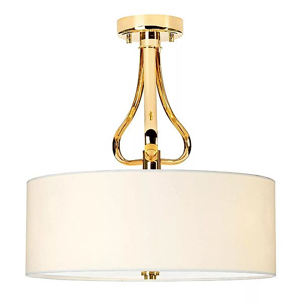 LED-Deckenlampe Falmouth weiß/gold günstig online kaufen