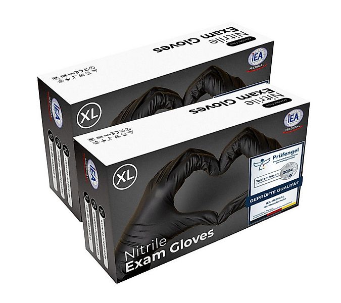 IEA Medical Nitril-Handschuhe XL Nitrilhandschuhe Schwarz 200 Stk Einweghan günstig online kaufen