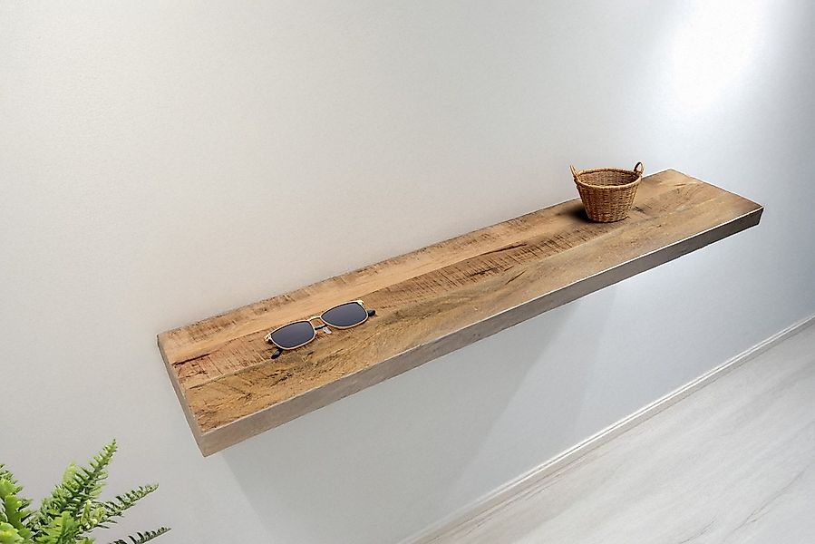 SAM® Wandregal Amara, massives Mangoholz, Baumkante, verschiedene Größen günstig online kaufen
