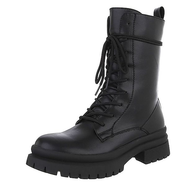 Ital-Design Damen Schnürschuhe Freizeit Stiefelette (90482760) Blockabsatz günstig online kaufen