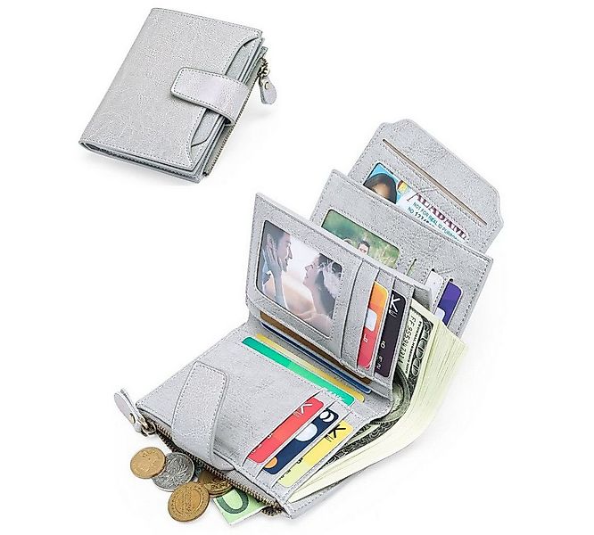 ibettertec Mini Geldbörse Geldbörse Echtes Nappaleder (Damen Echtleder Port günstig online kaufen