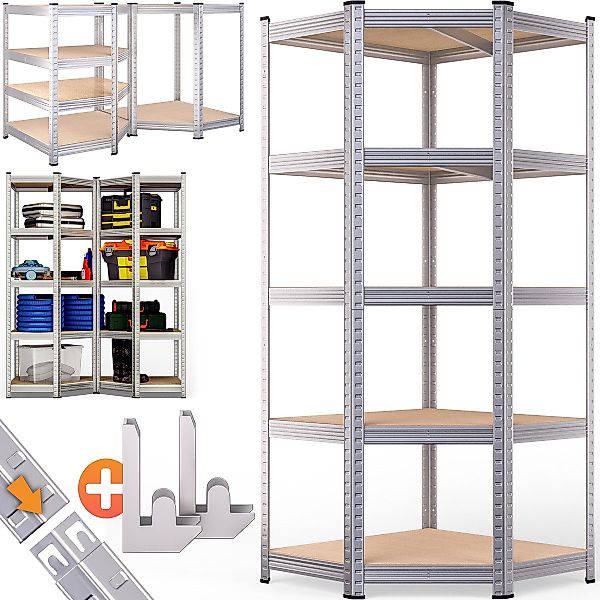 monzana Schwerlastregal, Eckregal 180x70x40cm 875 kg günstig online kaufen